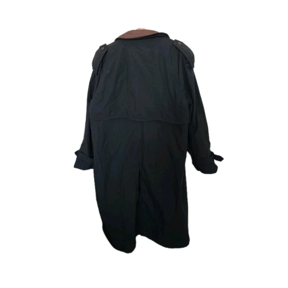 MISTY HARBOR Men's Vtg Trench Coat Zip-out  PLAID Fleece Liner ‎ lined  Sz 44R